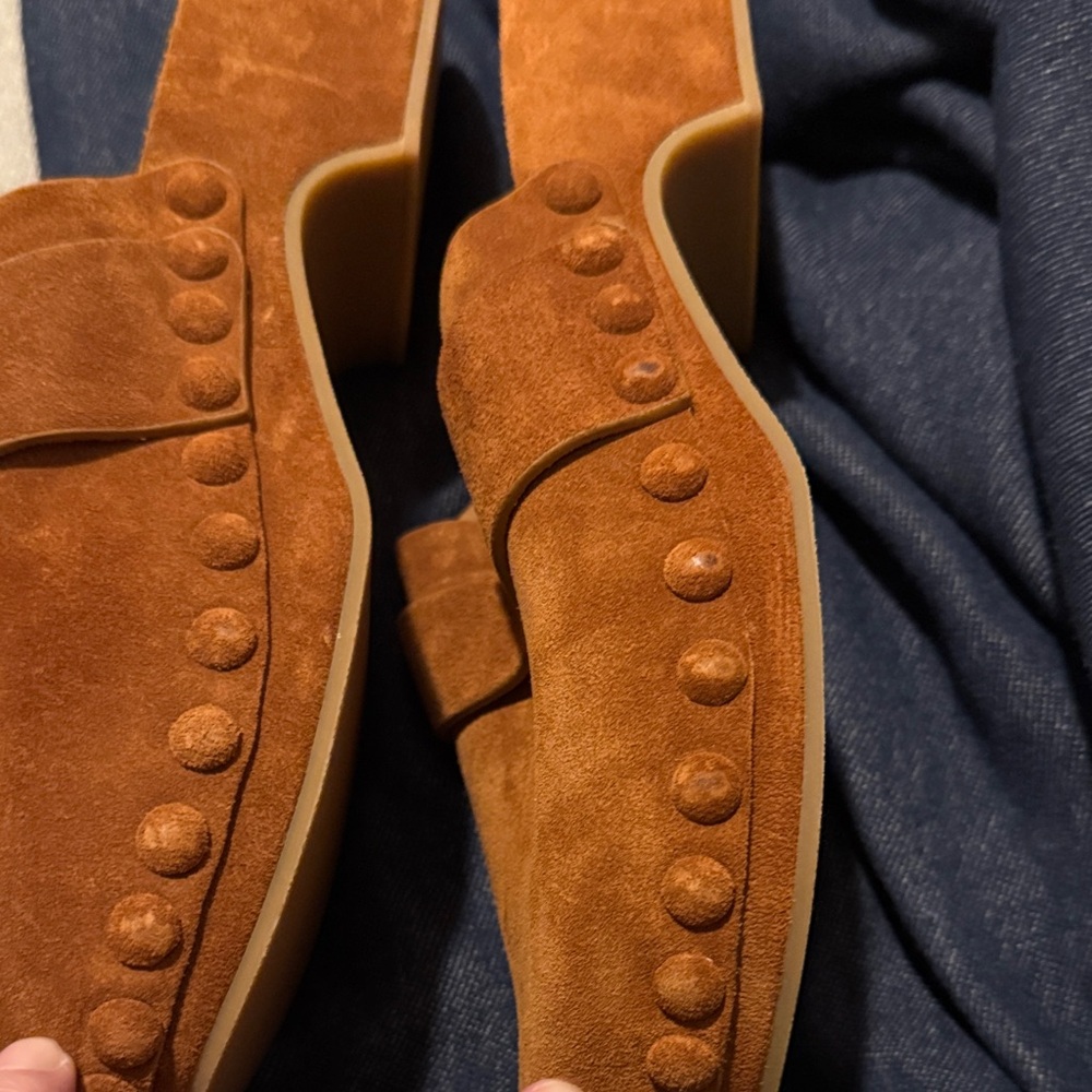 Chloé Brown Suede Clogs - Picture 3 of 5